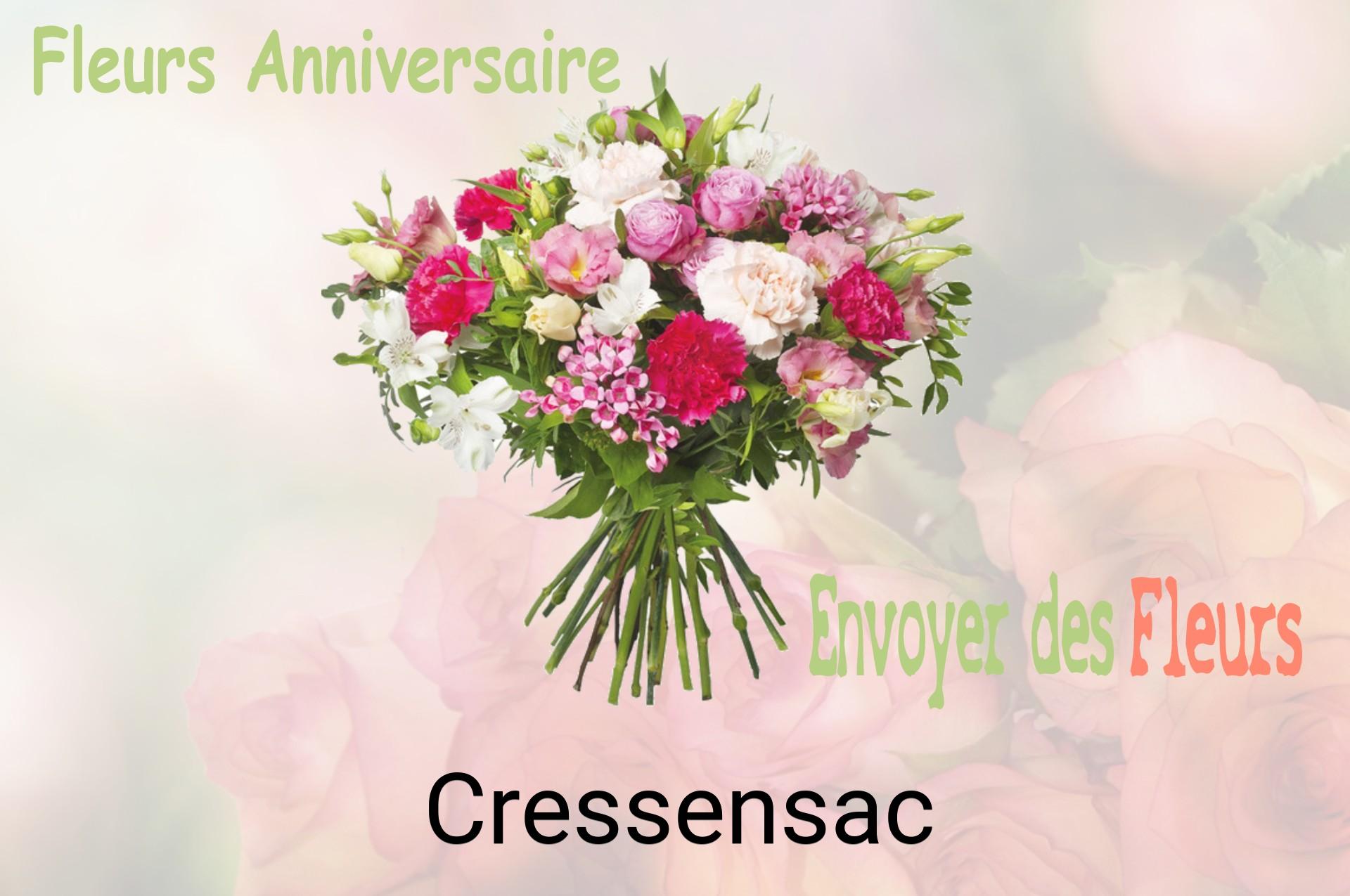 Bouquet de fleurs d’anniversaire livré à Cressensac